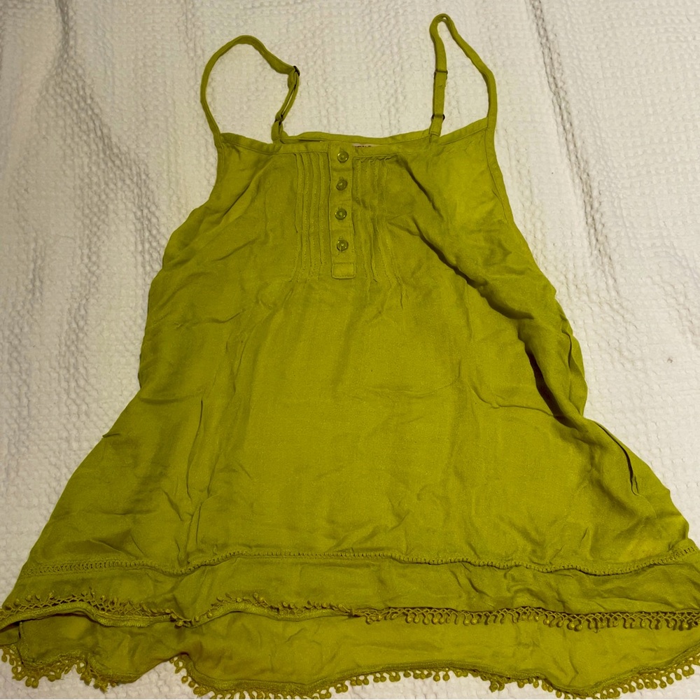 ARIZONA Lime Green Loose Tank Top